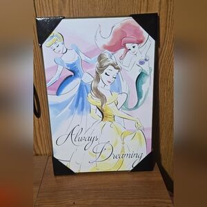 Disney Princess Art with Yellow, Blue, and Red